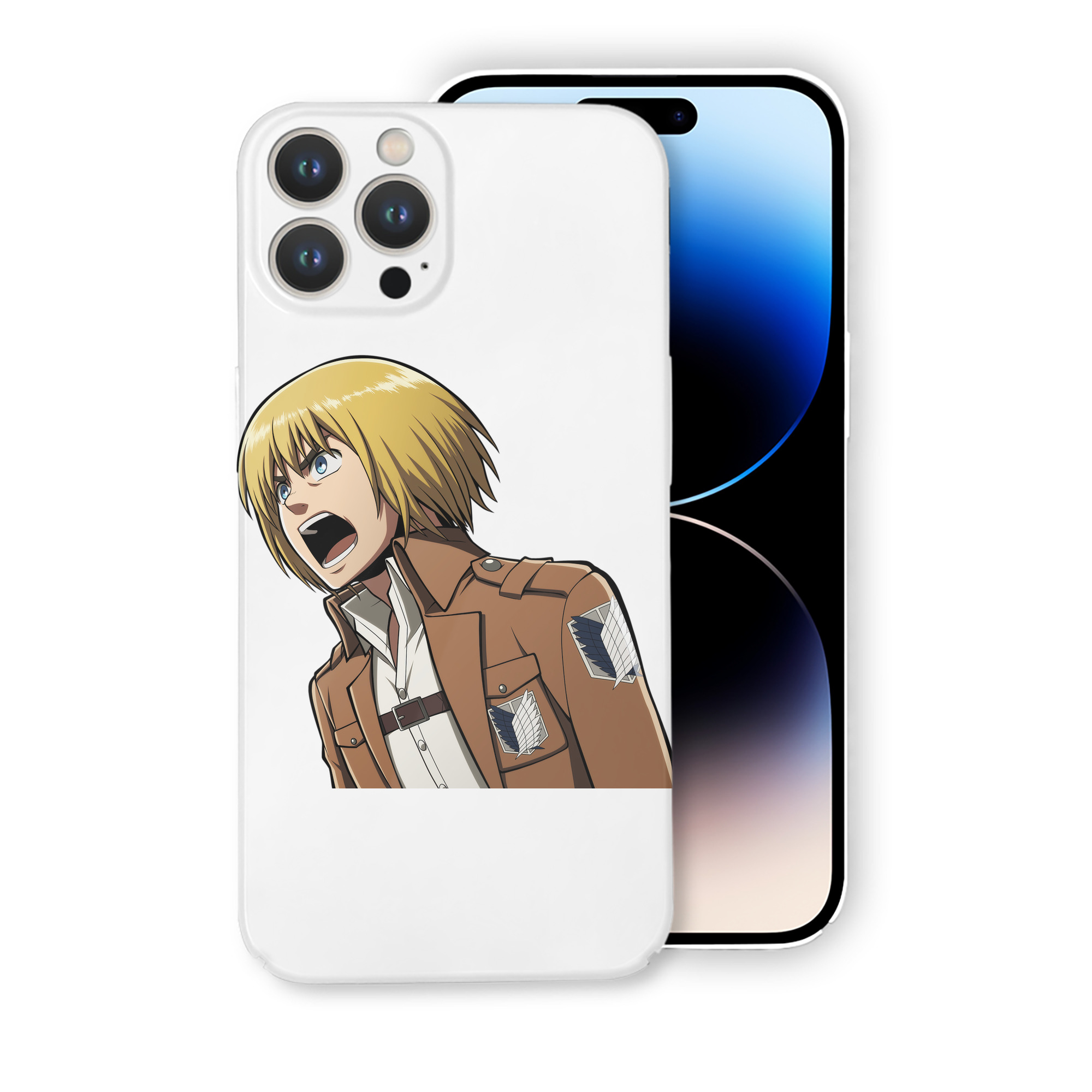 （画像用） 進撃の巨人 アルミン·アルレルト Attack on Titan Armin Arlert 【iPhone 14シリーズ対応】ハードケース